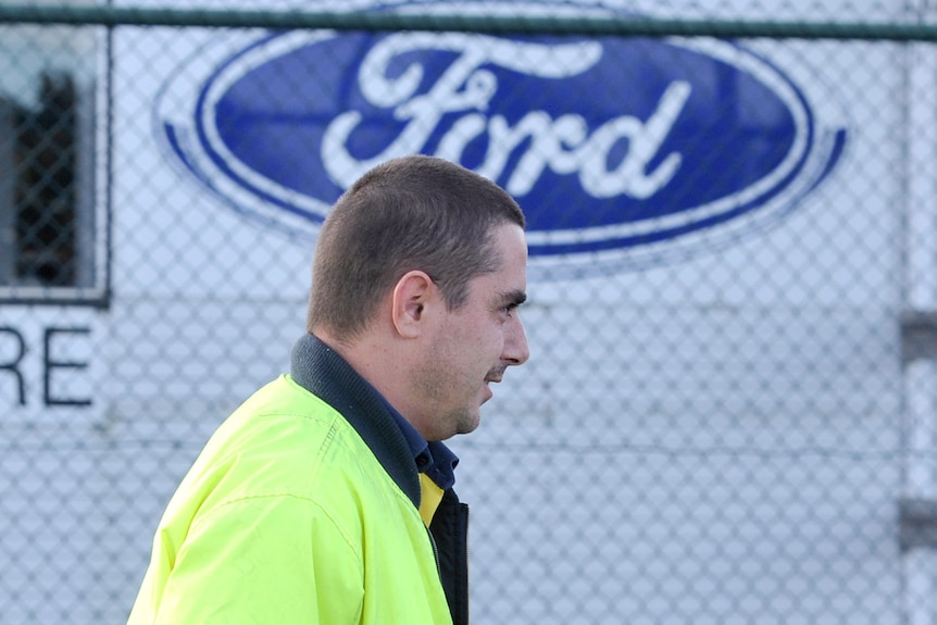 Factory worker leaves Ford plant