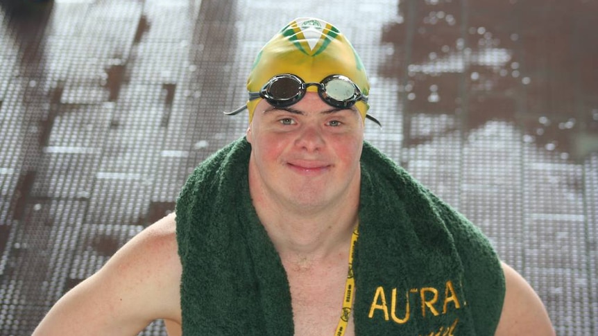 Danny Rumsey, a swimmer with down syndrome.