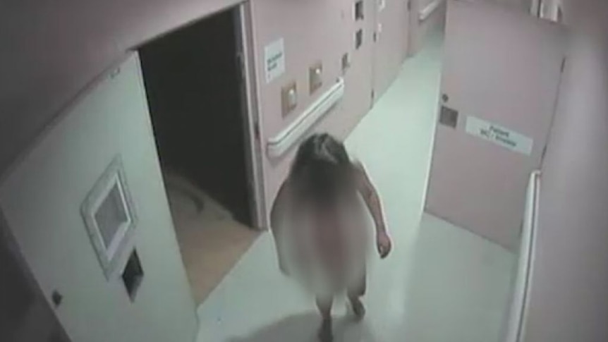 Miriam Merten seen wandering around the Mental Health Unit of Lismore Base Hospital