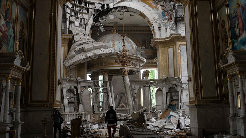 O catedrală inclusă în Patrimoniul Mondial a fost grav avariată în loviturile cu rachete rusești asupra Odesa