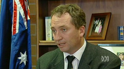 Barnaby Joyce ... not comfortable with Telstra legislation.