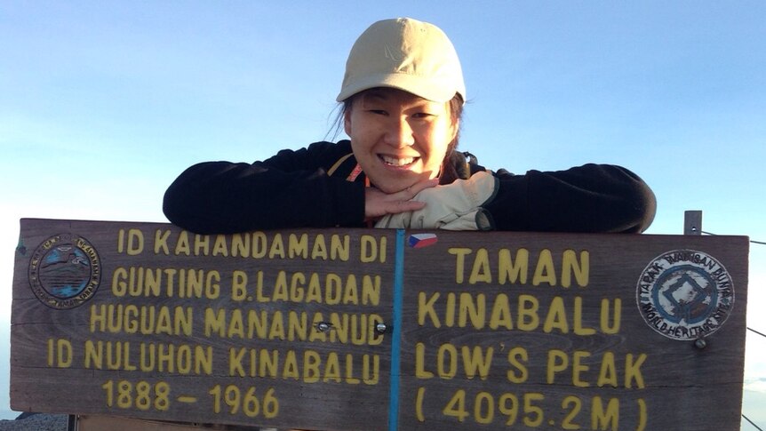 Australian woman Vee Jin Dumlao was stranded on Mount Kinabalu