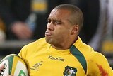 Genia gets past Cruden to score against All Blacks
