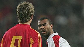 Ashley Cole for England in Spain