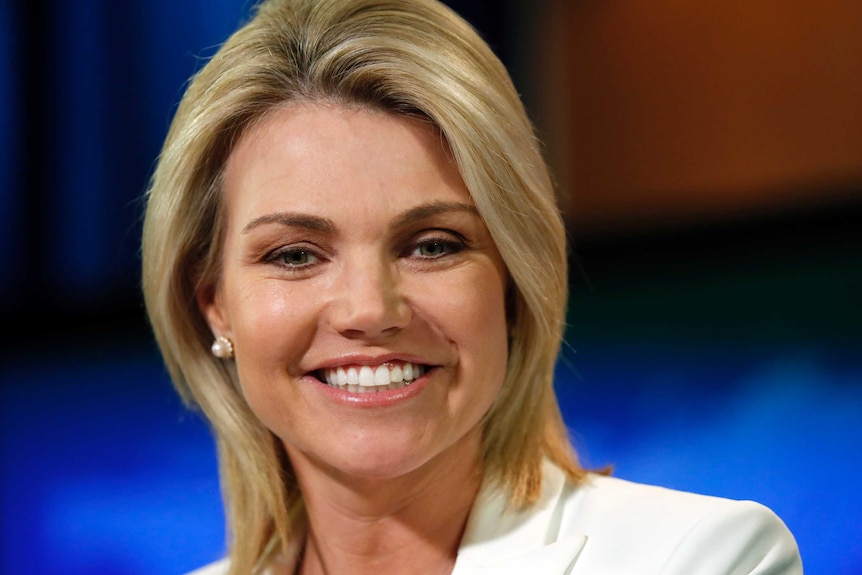 A close-up shot of Heather Nauert smiling