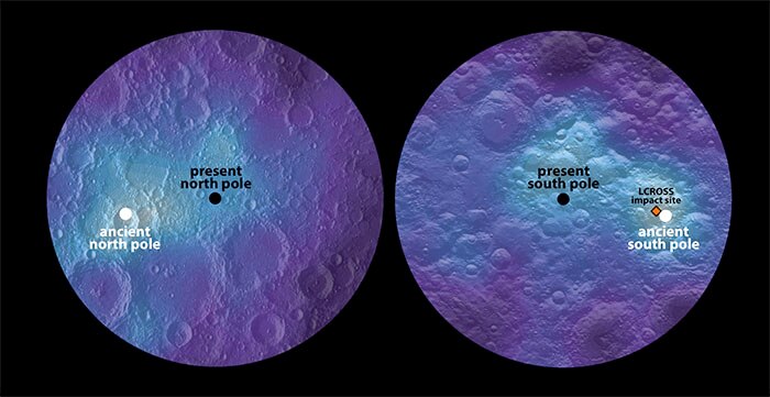 Maps of lunar hydrogen as measured by Lunar Prospector