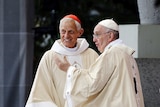 American cardinal Donald Wuerl speaks with Pope Francis