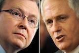 LtoR Prime Minister Kevin Rudd and Opposition Leader Malcolm Turnbull