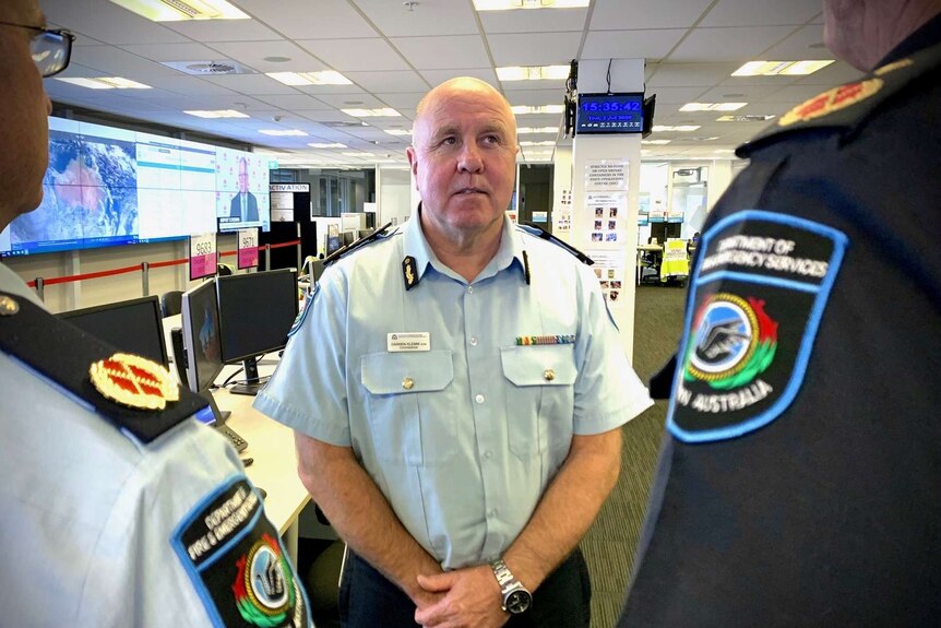 Commissioner Darren Klemm at DFES HQ