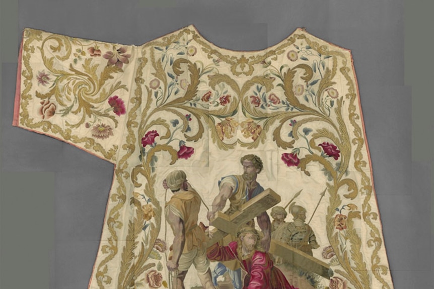 Dalmatic on loan from The Vatican