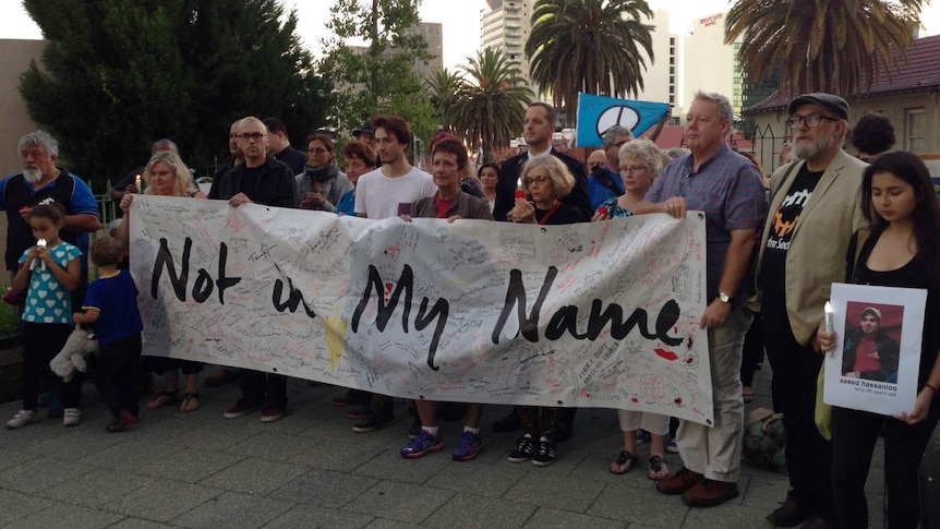 People hold vigil outside RPH in support of hunger striker