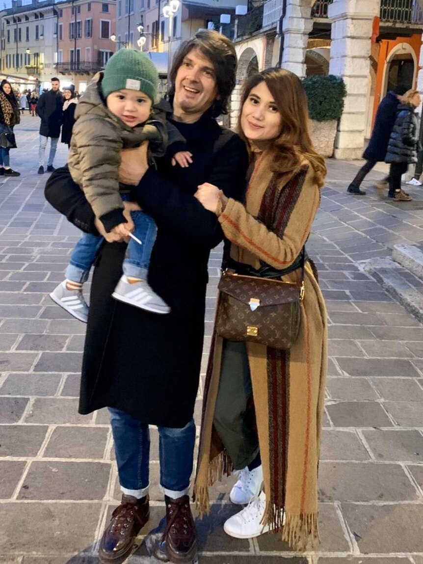 Marlina bersama keluarga di Verona