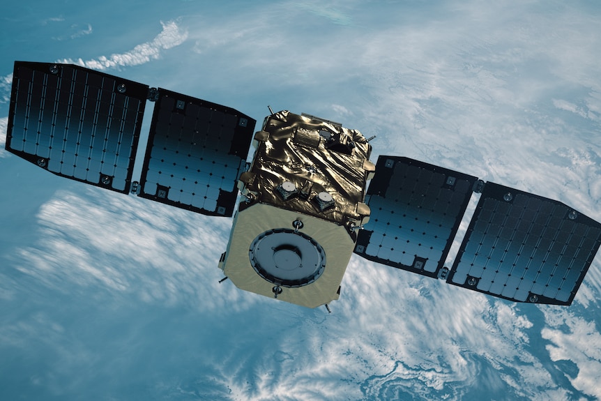A satellite in space 