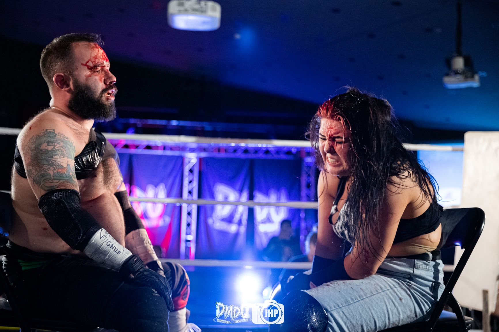 Deathmatch wrestling doesn't care who you are — but you better be