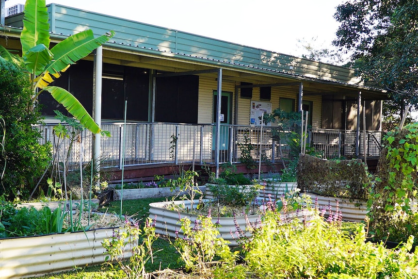 Demountable classrooms at the Barrett Adolesecent Centre Special School at Tennyson in Brisbane