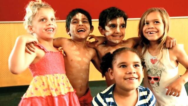 Group of smiling Indigenous children