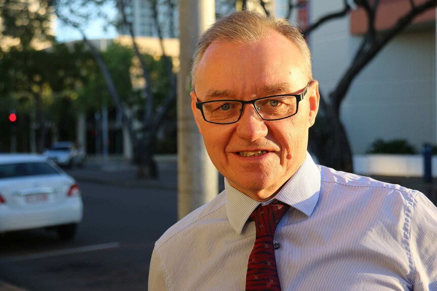 John Lawrence, NT lawyer, pictured outside Darwin local court.