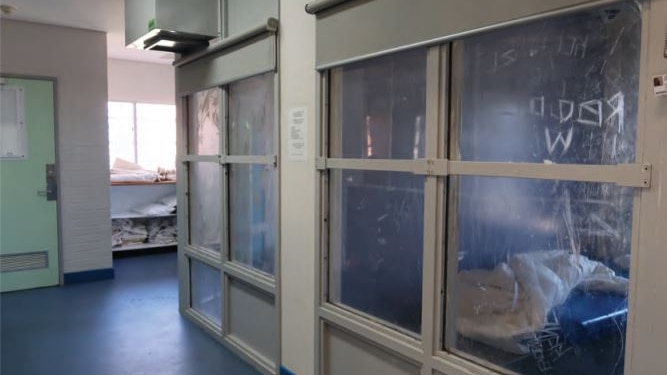 An observation cell in a youth detention centre.