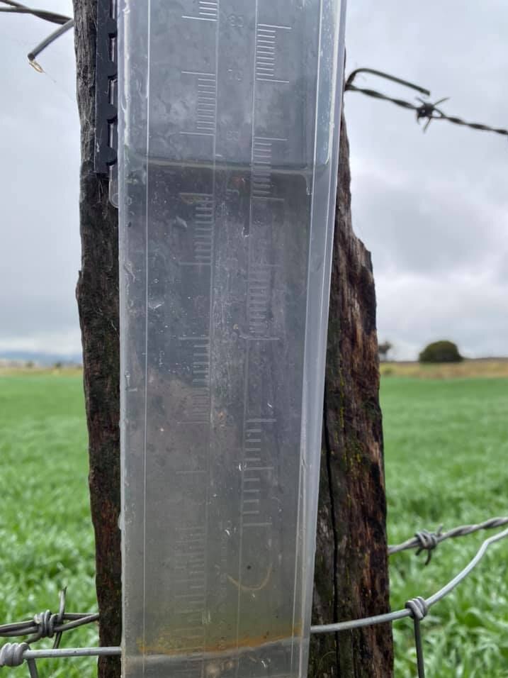 58mm of rain at Freestone, QLD, in August 2020.
