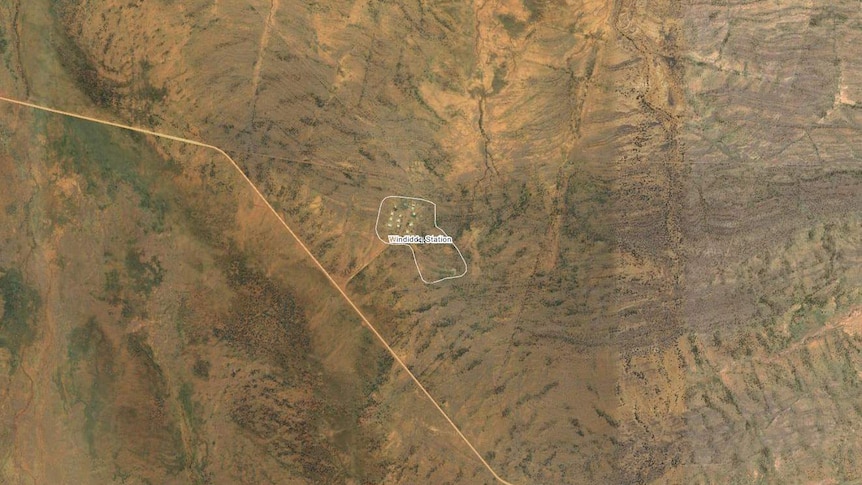 Wikimap image of Windidda Station near Wiluna in WA Goldfields where man died after car broke down 8 January 2015