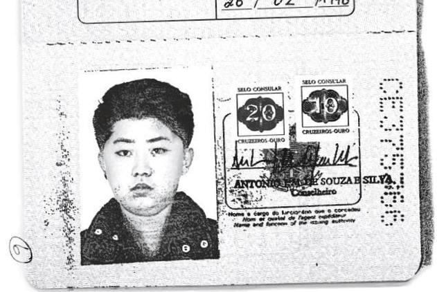 A scan shows an authentic Brazilian passport issued to North Korea's leader Kim Jong-un