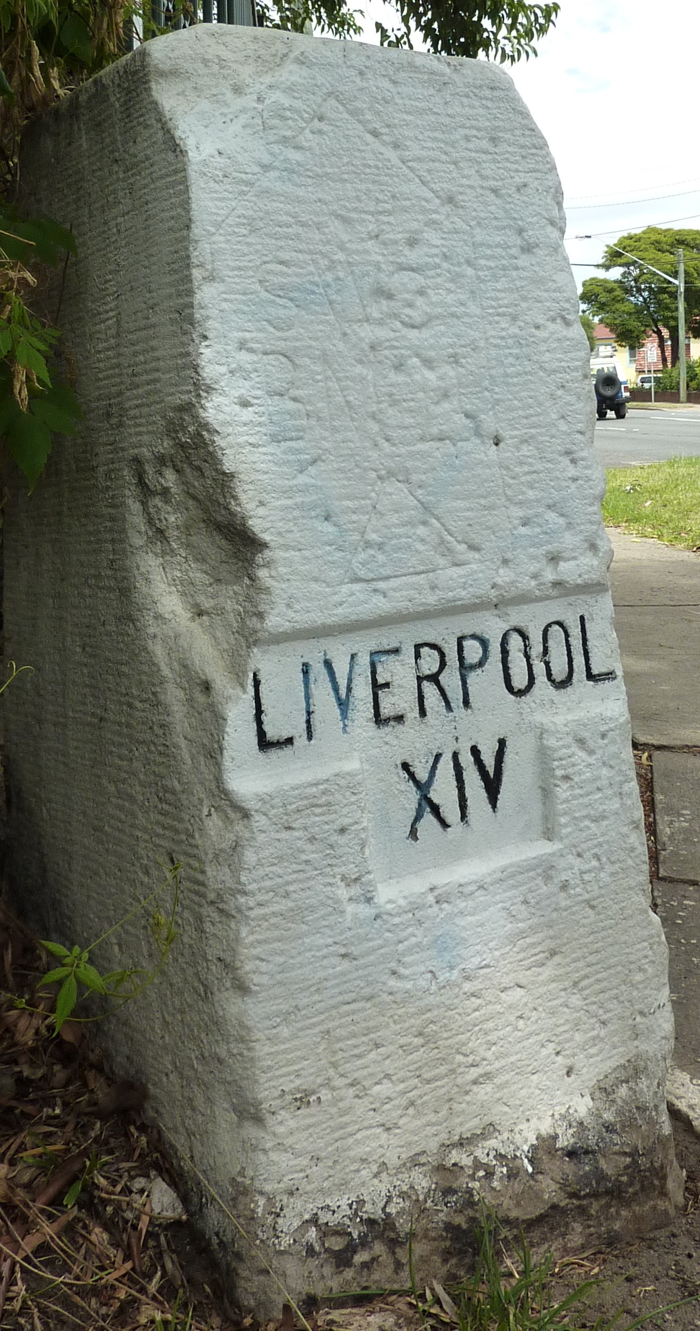 Hitos a lo largo de Liverpool Road