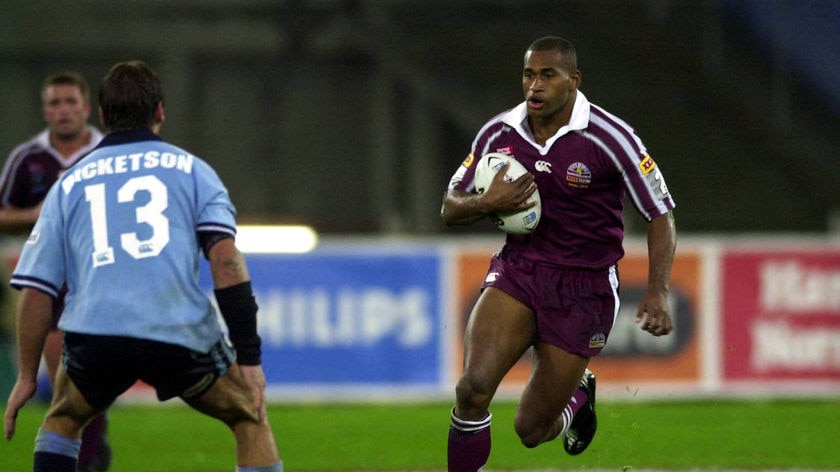 Glory days: Lote Tuqiri dreams of a return to State of Origin action with Queensland.