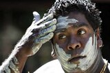 Dja Dja Wurrung man prepares for ceremony