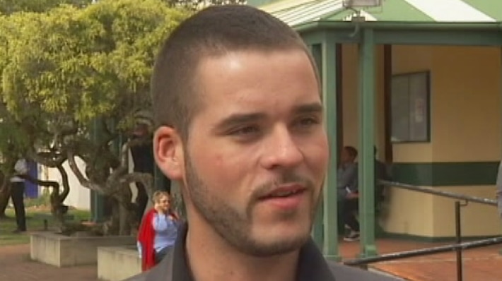 Ballina man Corey Barker who was bashed by police who then accused him of assaulting them