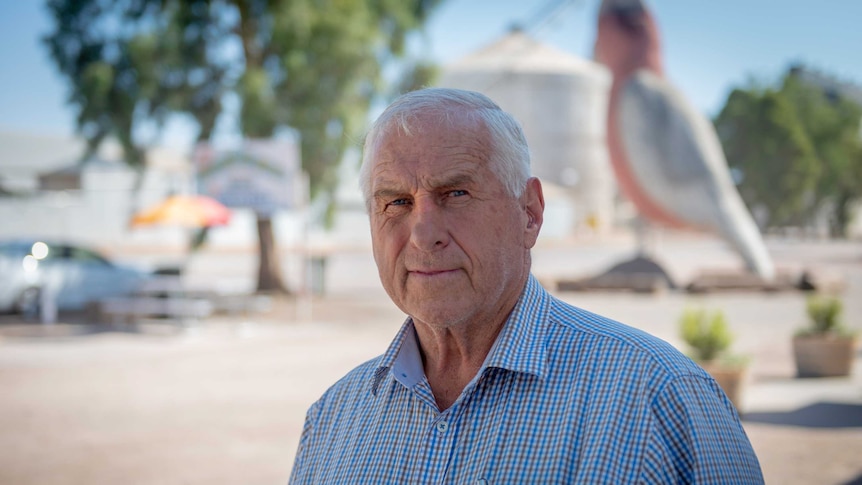 Barry Wakelin wears a check shirt.