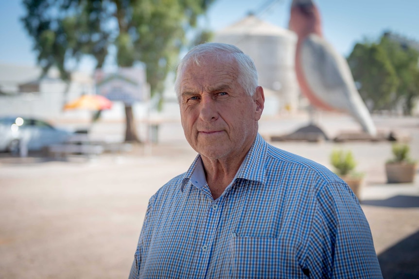 Barry Wakelin wears a check shirt.