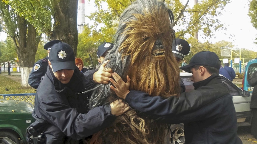 A local court handed Chewbacca a small fine for disobeying police orders.
