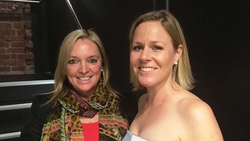 SA Rural Women's Award 2016 winner Robbie Davis with outgoing winner Sarah Powell.