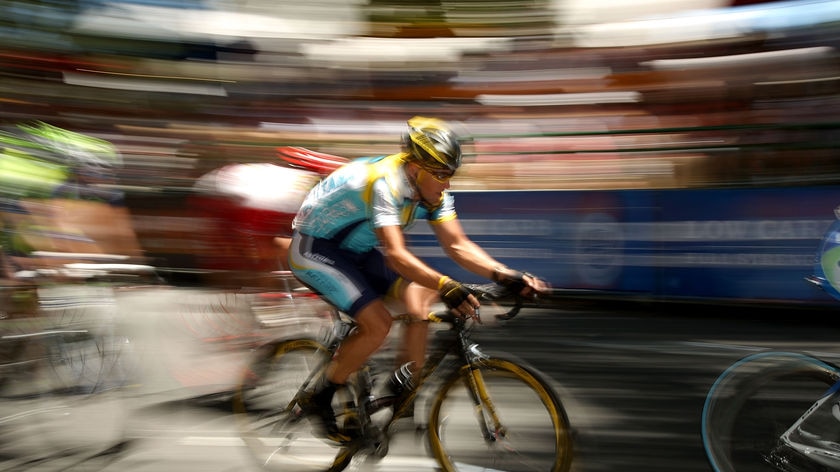 Lance Armstrong in the 2009 Tour Down Under