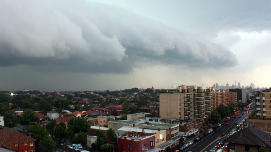 A storm rolls over Sydney