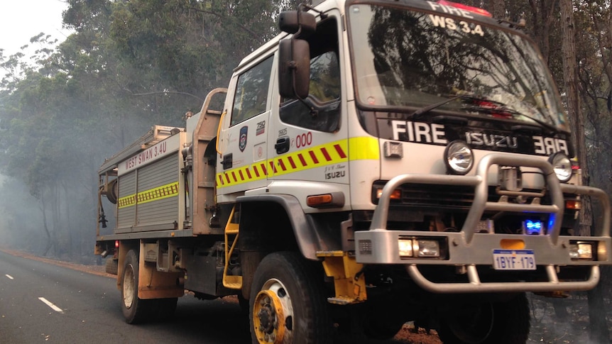 Fire truck in Northcliffe