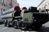 A Russian S-300 anti-aircraft missile system