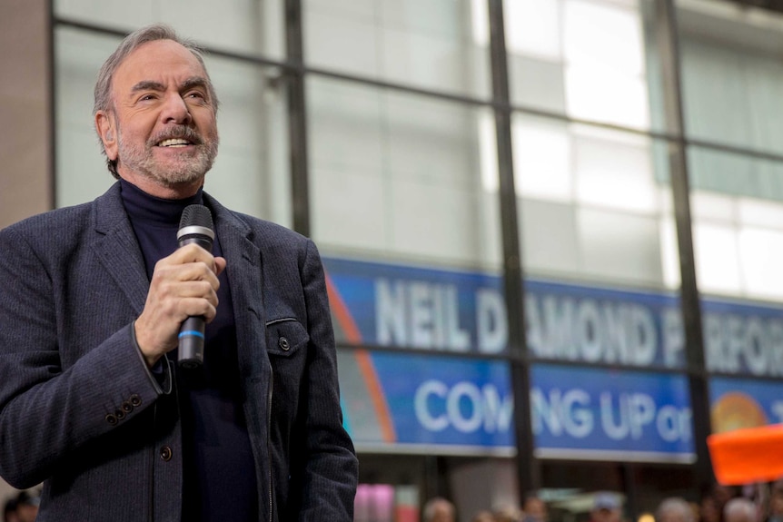 Singer Neil Diamond performs on NBC's 'Today' show.