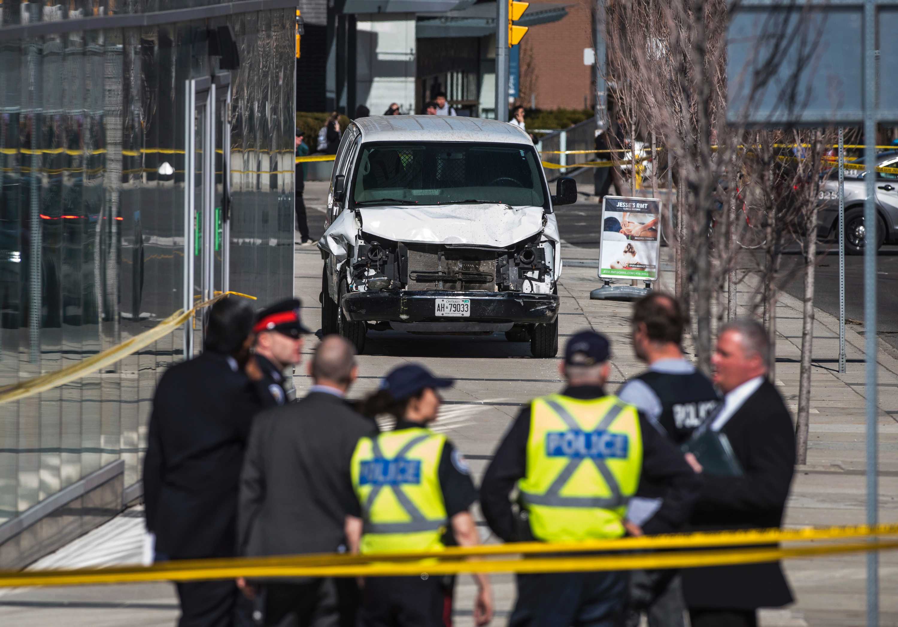 Emergency workers respond to Toronto van incident. (Image: AP)