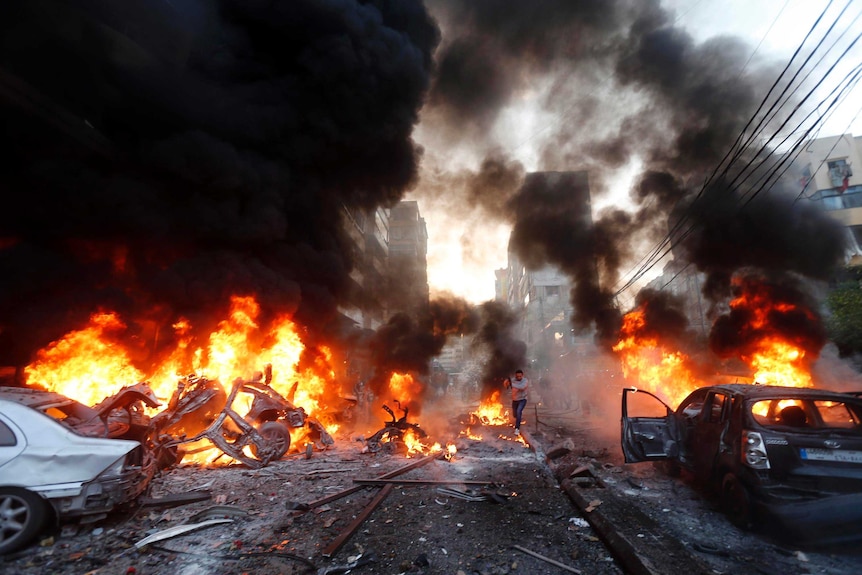 Car bomb attack in Beirut.