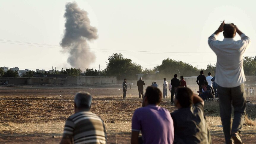 Air strikes on Kobane