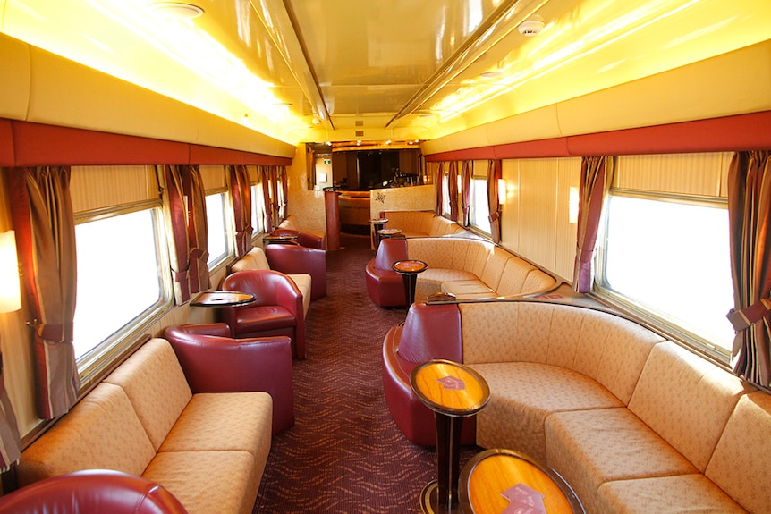 The interior of the Ghan.