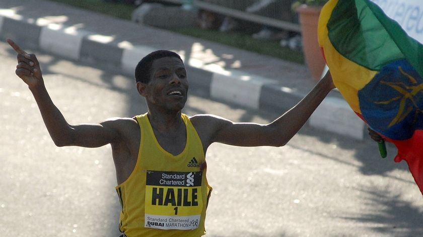 Calling it quits: Ethiopian athletics legend Haile Gebrselassie (file photo).