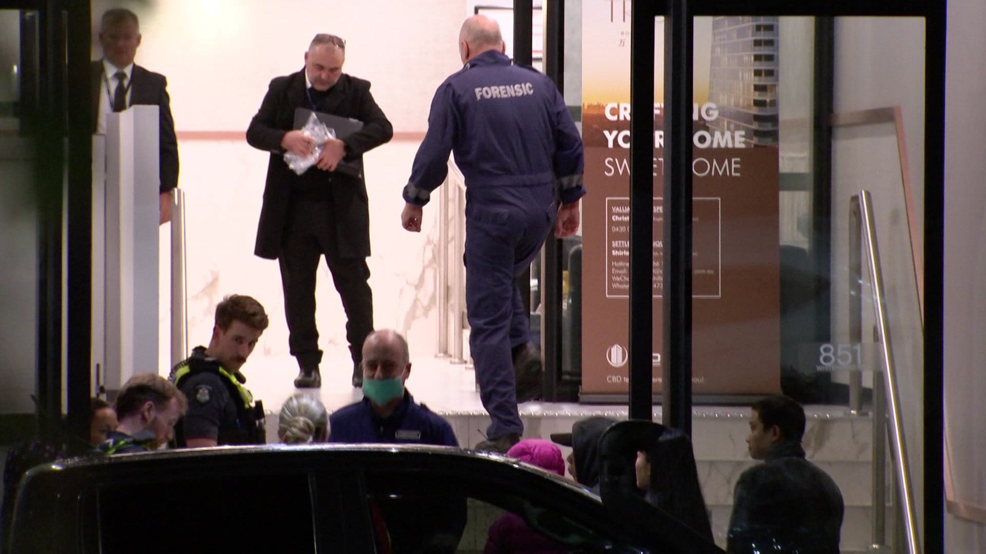 Residents heard gunshots before body found in Melbourne apartment tower