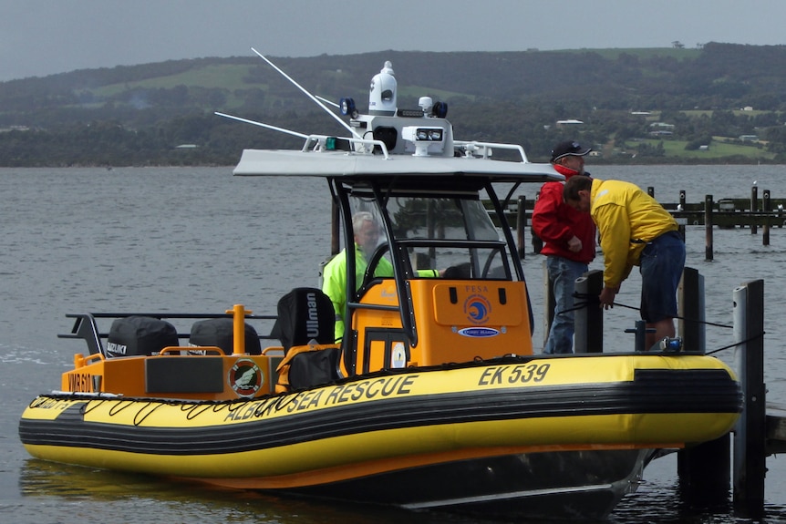 Sea rescue boat at Albany