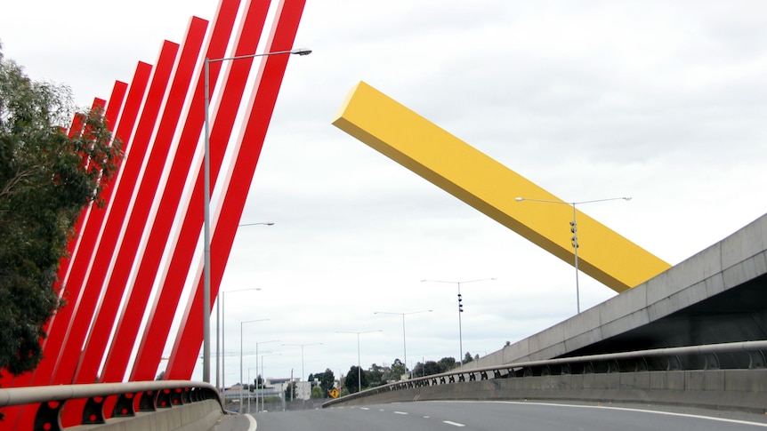 One of the entrances to Melbourne's CityLink toll road.