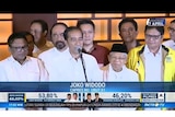 pidato hasil hitung cepat  Jokowi