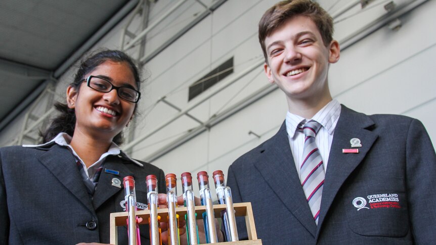 Students Shambhavi Mishra and Johannes Faller took part in the record attempt.