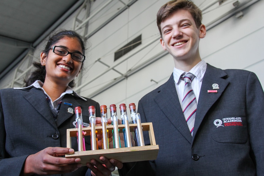 Students Shambhavi Mishra and Johannes Faller took part in the record attempt.