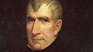 A portrait of US president William Henry Harrison, who held office for one month in 1841.